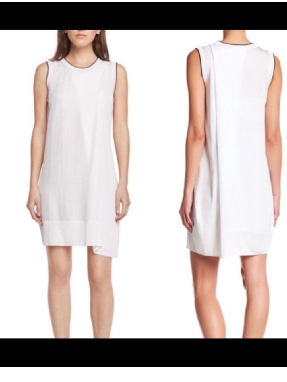 Rag & Bone White Sleeveless Crepe Dress Size Small
